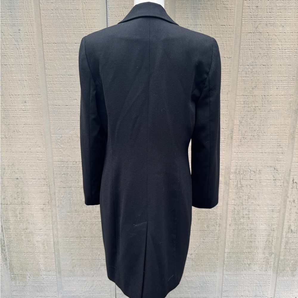 Versions by L Black Wool Blazer with Black and Red Lower Lining Options - Picture 5 of 12